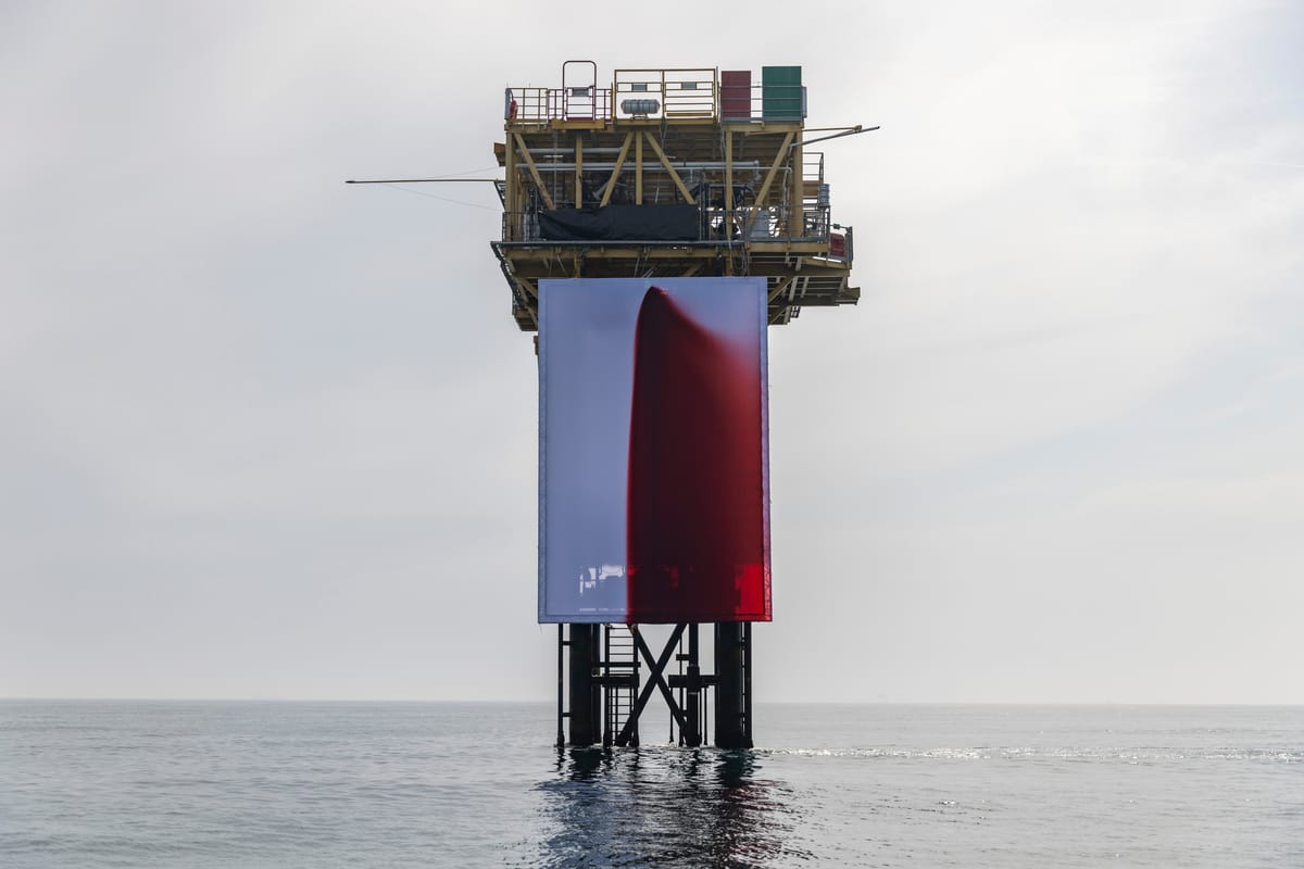 Anish Kapoor Installs Protest Art on Offshore Oil Rig