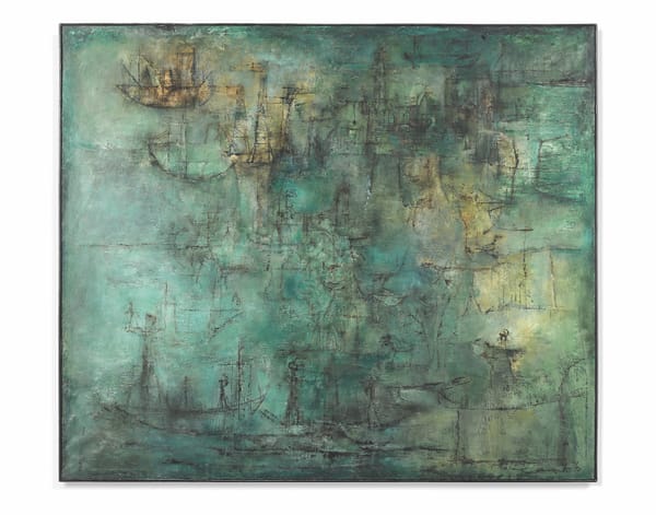 Zao Wou-Ki, Ville verte (1952): A Masterpiece from the Philippe Dennery Collection at Auction